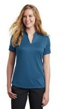 Nike Ladies Dri-FIT Hex Textured V-Neck Top